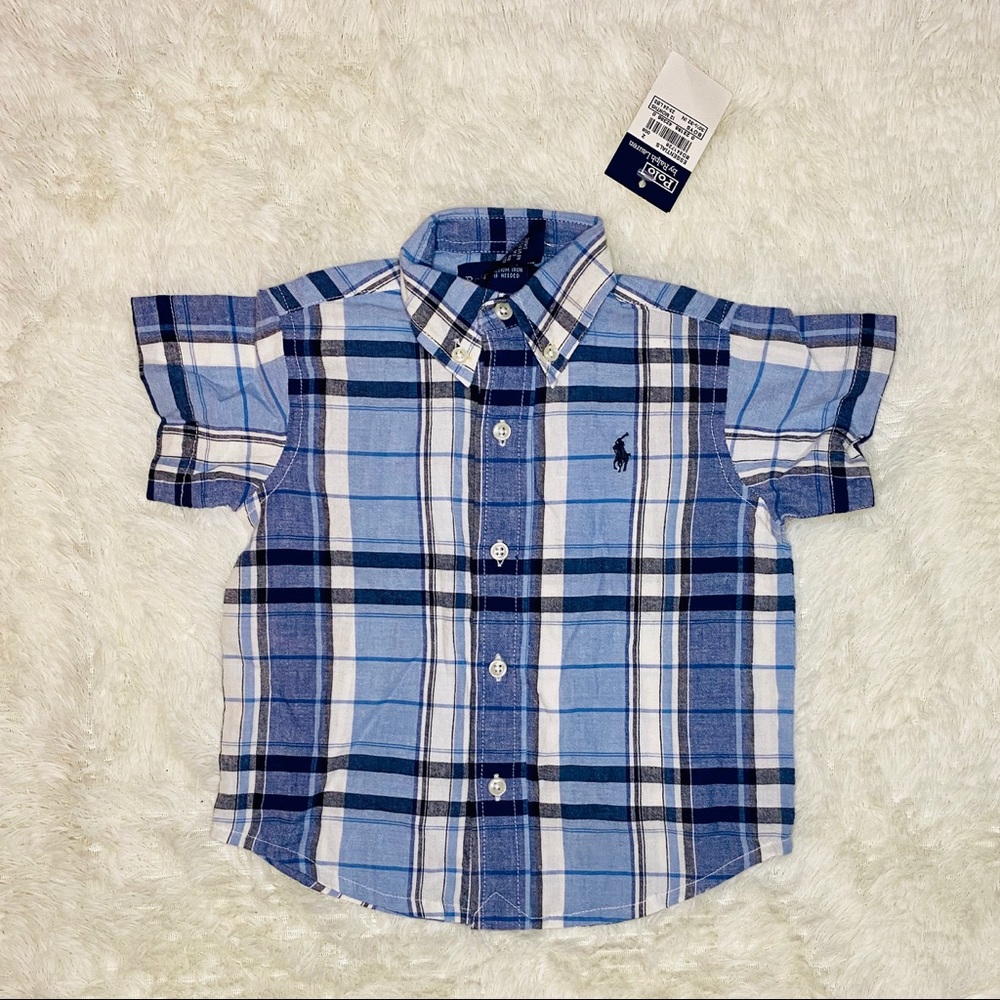 NWT Baby Boy Ralph Lauren Short Sleeve Button Down